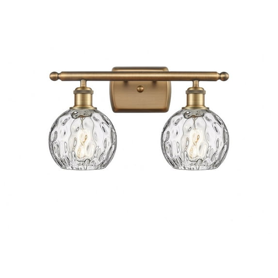 Innovations Lighting - Athens Water Glass - 2 Light Bath Vanity In Industrial
