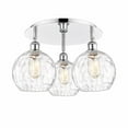 thumbnail image 1 of Innovations Lighting - Athens Water Glass - 3 Light Flush Mount In Industrial, 1 of 5