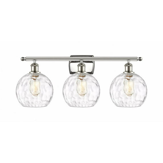 Innovations Lighting - Athens Water Glass - 3 Light Bath Vanity In Industrial