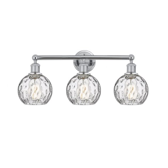Innovations Lighting - Athens Water Glass - 3 Light Bath Vanity In Industrial