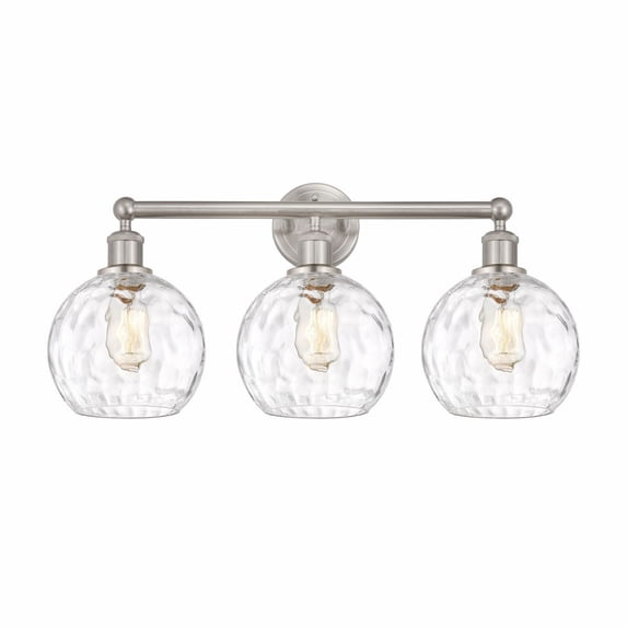 Innovations Lighting - Athens Water Glass - 3 Light Bath Vanity In Modern