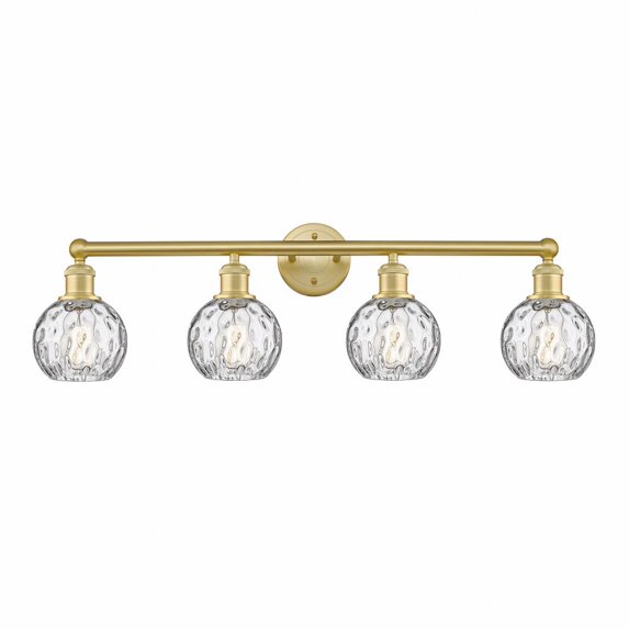Innovations Lighting - Athens Water Glass - 4 Light Bath Vanity In Industrial