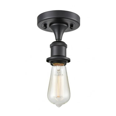 Innovations Lighting - Ballston - 1 Light Bare Bulb Semi-Flush Mount In
