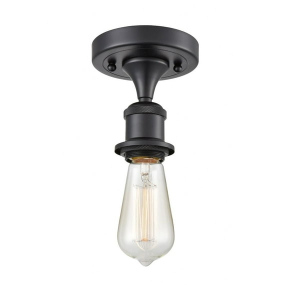 Innovations Lighting - Ballston - 1 Light Bare Bulb Semi-Flush Mount In