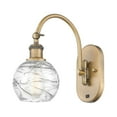thumbnail image 1 of Innovations Lighting  Ballston Athens Deco Swirl - 1 Light 6" Sconce - Arm Swivels Side To Side Brushed Brass/Clear Deco Swirl, 1 of 5