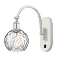 thumbnail image 1 of Innovations Lighting  Ballston Athens Water Glass 6" - 1 Light 6" Sconce - Arm Swivels Side To Side Clear Water Glass/White and Polished Chrome, 1 of 5