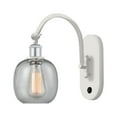 thumbnail image 1 of Innovations Lighting  Ballston Belfast - 1 Light 6" Sconce - Arm Swivels Side To Side Seedy/White and Polished Chrome, 1 of 5