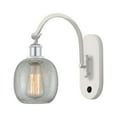 thumbnail image 1 of Innovations Lighting  Ballston Belfast - 1 Light 6" Sconce - Arm Swivels Side To Side White and Polished Chrome/Clear Crackle, 1 of 5