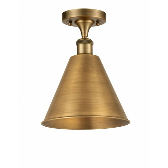 Innovations Lighting - Ballston Cone - 1 Light Semi-Flush Mount In Industrial