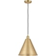 thumbnail image 1 of 516-1P-SG-MBC-16-SG Innovations Lighting Ballston Cone - 1 Light Mini Cone Pendant In Industrial Style-18.75 Inches Tall and 16 Inches Wide-Satin Gold, 1 of 2