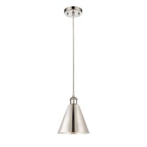 516-1P-PN-MBC-8-PN Innovations Lighting Ballston Cone - 1 Light Mini Pendant In Industrial Style-11.75 Inches Tall and 8 Inches Wide-Polished Nickel
