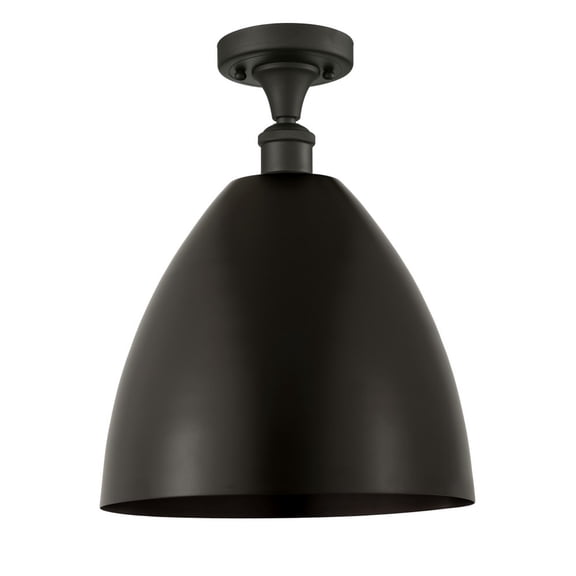 Innovations Lighting Metal Bristol - 1 Light 12" Semi-Flush Mount Oil Rubbed Bronze