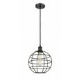 thumbnail image 1 of Innovations Lighting  Ballston Lake Placid - 1 Light 10" Cord Hung Pendant Matte Black, 1 of 5