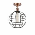 thumbnail image 1 of Innovations Lighting  Ballston Lake Placid - 1 Light 10" Semi-Flush Mount Antique Copper, 1 of 5