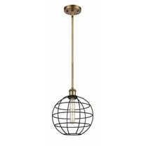 Innovations Lighting  Ballston Lake Placid - 1 Light 10" Stem Hung Pendant Brushed Brass