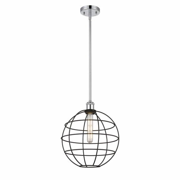 Innovations Lighting  Ballston Lake Placid - 1 Light 12" Stem Hung Pendant Polished Chrome