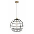 thumbnail image 1 of Innovations Lighting  Ballston Lake Placid - 1 Light 16" Cord Hung Pendant Brushed Brass, 1 of 5