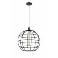 thumbnail image 1 of Innovations Lighting  Ballston Lake Placid - 1 Light 16" Cord Hung Pendant Matte Black, 1 of 5