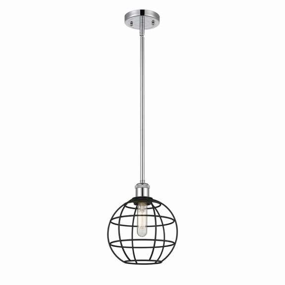 Innovations Lighting  Ballston Lake Placid - 1 Light 8" Stem Hung Pendant Polished Chrome