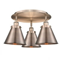 Innovations Lighting  Ballston Urban - 3 Light 20" Flush Mount Antique Copper
