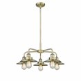 thumbnail image 1 of Innovations Lighting  Ballston Urban - 5 Light 26" Stem Hung Chandelier Antique Brass, 1 of 5
