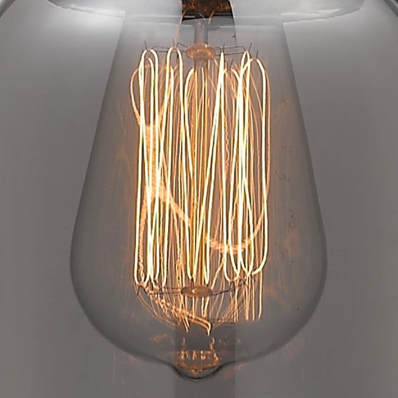 Innovations Lighting Ballston Urban Bell - 1 Light 5" Semi-Flush Mount Polished Nickel/Plated Smoke
