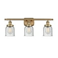 thumbnail image 1 of Innovations Lighting  Ballston Urban Bell - 3 Light 26" Bath Vanity Light Seedy/Brushed Brass Finish, 1 of 5