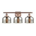 thumbnail image 1 of Innovations Lighting  Ballston Urban Bell - 3 Light 28" Bath Vanity Light Silver Plated Mercury/Antique Copper Finish, 1 of 5