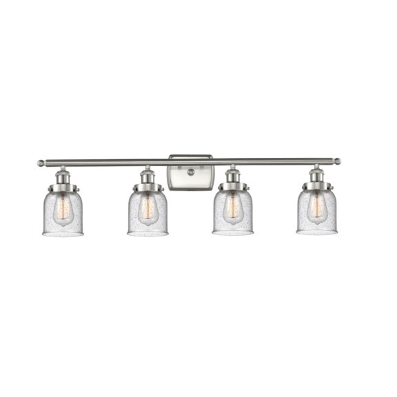Innovations Lighting  Ballston Urban Bell - 4 Light 36" Bath Vanity Light Seedy/Brushed Satin Nickel Finish