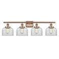 thumbnail image 1 of Innovations Lighting  Ballston Urban Bell - 4 Light 38" Bath Vanity Light Antique Copper Finish/Clear, 1 of 5