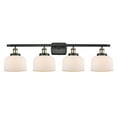 thumbnail image 1 of Innovations Lighting  Ballston Urban Bell - 4 Light 38" Bath Vanity Light Matte White/Black Antique Brass Finish, 1 of 5
