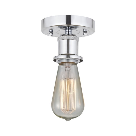 Innovations Lighting - Bare Bulb - 1 Light Semi-Flush Mount In Industrial