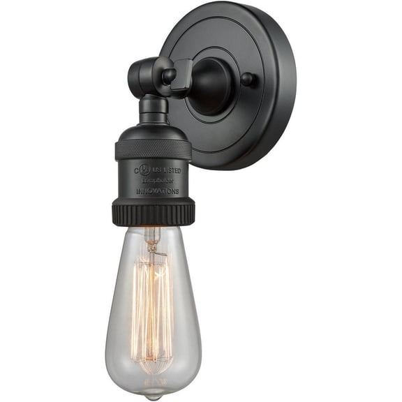 Innovations Lighting - Bare Bulb-1 Light ADA Wall Sconce in Traditional