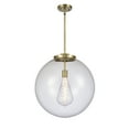 thumbnail image 1 of Innovations Lighting  Beacon - 1 Light 18" Pendant Antique Brass/Clear, 1 of 5