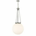thumbnail image 1 of Innovations Lighting  Beacon - 1 Light 18" Pendant Polished Nickel/Matte White, 1 of 2