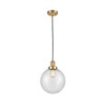 thumbnail image 1 of 201C-SG-G204-10 Innovations Lighting Beacon - 1 Light Cord Hung Mini Pendant In Industrial Style-13 Inches Tall and 10 Inches Wide-Satin Gold, 1 of 2