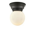 thumbnail image 1 of 623-1F-BK-G201-6-Innovations Lighting-Beacon - 1 Light Flush Mount In Industrial Style-7.15 Inches Tall and 6.25 Inches Wide-Matte Black Finish-Matte, 1 of 1