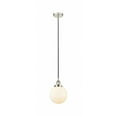 thumbnail image 1 of 616-1PH-PN-G201-8 Innovations Lighting Beacon - 1 Light Mini Pendant In Industrial Style-11.5 Inches Tall and 8 Inches Wide-Polished Nickel, 1 of 2