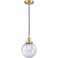 thumbnail image 1 of 616-1PH-SG-G204-8 Innovations Lighting Beacon - 1 Light Mini Pendant In Industrial Style-11.5 Inches Tall and 8 Inches Wide-Satin Gold Finish-Seedy, 1 of 2