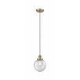 thumbnail image 1 of 616-1PH-AB-G204-8 Innovations Lighting Beacon - 1 Light Mini Pendant In Industrial Style-11.5 Inches Tall and 8 Inches Wide-Antique Brass Finish-Seedy, 1 of 7