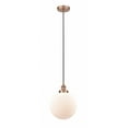 thumbnail image 1 of 616-1PH-AC-G201-10 Innovations Lighting Beacon - 1 Light Mini Pendant In Industrial Style-13.5 Inches Tall and 10 Inches Wide-Antique Copper, 1 of 2