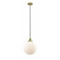thumbnail image 1 of 616-1PH-BB-G201-12 Innovations Lighting Beacon - 1 Light Mini Pendant In Industrial Style-15.5 Inches Tall and 12 Inches Wide-Brushed Brass, 1 of 2