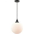 thumbnail image 1 of 616-1PH-BK-G201-12 Innovations Lighting Beacon - 1 Light Mini Pendant In Industrial Style-15 Inches Tall and 12 Inches Wide-Matte Black Finish-Matte, 1 of 2