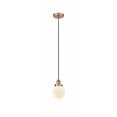thumbnail image 1 of 616-1PH-AC-G201-6 Innovations Lighting Beacon - 1 Light Mini Pendant In Industrial Style-9.5 Inches Tall and 6 Inches Wide-Antique Copper Finish-Matte, 1 of 2