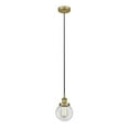 thumbnail image 1 of 616-1PH-BB-G202-6 Innovations Lighting Beacon - 1 Light Mini Pendant In Industrial Style-9.5 Inches Tall and 6 Inches Wide-Brushed Brass Finish-Clear, 1 of 2