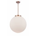 thumbnail image 1 of 221-1S-AC-G201-18 Innovations Lighting Beacon - 1 Light Pendant In Industrial Style-19 Inches Tall and 18 Inches Wide-Antique Copper Finish-Matte, 1 of 2