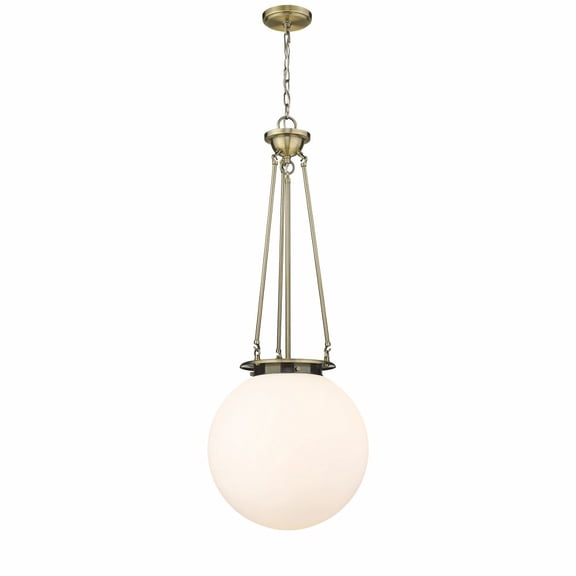 221-1P-AB-G201-16 Innovations Lighting Beacon - 1 Light Pendant In Traditional Style-39.38 Inches Tall and 15.75 Inches Wide-Antique Brass