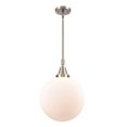 thumbnail image 1 of 447-1S-SN-G201-12 Innovations Lighting Beacon - 1 Light Stem Hung Mini Pendant-16.13 Inch Tall and 12 Inch Wide-Brushed Satin Nickel Finish-Matte, 1 of 1
