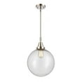 thumbnail image 1 of 447-1S-PN-G204-12 Innovations Lighting Beacon - 1 Light Stem Hung Mini Pendant-16.13 Inch Tall and 12 Inch Wide-Polished Nickel Finish-Seedy Glass, 1 of 1