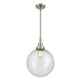 thumbnail image 1 of 447-1S-SN-G204-12 Innovations Lighting Beacon - 1 Light Stem Hung Mini Pendant-16.13 Inch Tall and 12 Inch Wide-Brushed Satin Nickel Finish-Seedy, 1 of 2